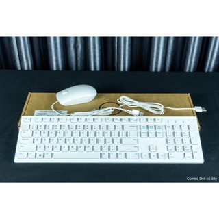 Phím Chuột Dell KB216 cổng USB (Màu trắng) gõ cực êm, nhạy, bền Bảo hành 12 Tháng