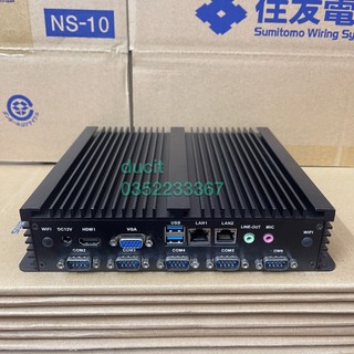 Máy tính công nghiệp cpu j1900, 6com, rs232, rs485 không quạt