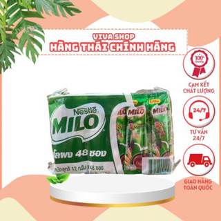 Milo thái lan bịch 48 gói, sữa bột milo nestle thái lan hòa tan dạng gói