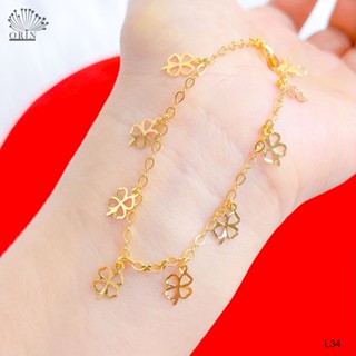 Lắc tay, lắc chân nữ 4 lá thiết kế cao cấp Orin V2449 L34