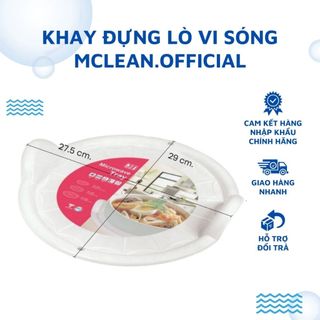 Khay Đựng Lò Vi Sóng Chất Liệu Cao Cấp Chịu Nhiệt Tốt MClean.Official