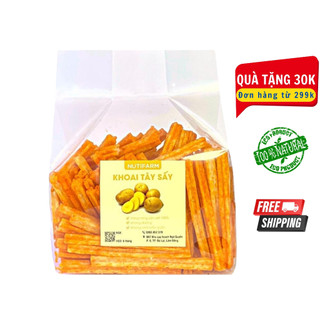 Snack khoai tây sấy phô mai 500gr NutiFarm, đồ ăn vặt đà lạt vừa ngon vừa rẻ