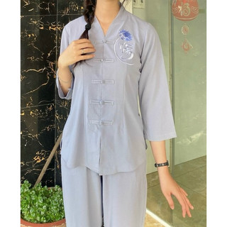 Đồ Lam Đi Chùa # Bà Lai Đũi Nhẫn