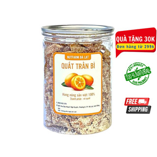 Trần bì xí muội sấy khô 400gr NutiFarm, trái cây sấy đặc sản đà lạt