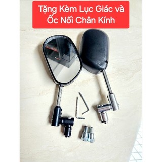 Kính Chiếu Hậu, Gương Chiếu Hậu Xe Máy SPARK XOAY 360 ĐỘ(TẶNG LỤC GIÁC VÀ ỐC NỐI CHÂN)Gấp Gọn Dễ Dàng, CHO tất cả XE MÁY