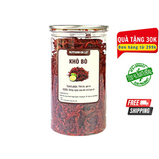 Khô bò sợi 250gr NutiFarm đồ ăn vặt đặc sản đà lạt