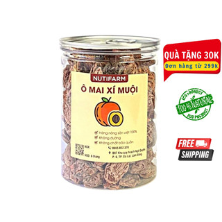 Xí muội không hạt chua mặn 400gr NutiFarm trái cây sấy đặc sản đà lạt