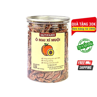 Ô mai xí muội chua cay không hạt 400gr NutiFarm trái cây sấy đặc sản đà lạt