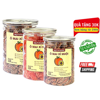 Xí muội đào không hạt NutiFarm 400gr, ô mai xí muội chua ngọt, chua cay, chua mặn
