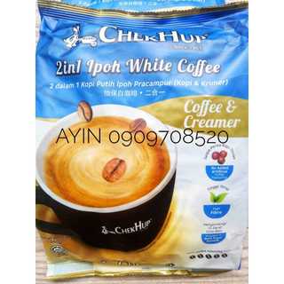 ( Bao Bì Mới ) Cà phê trắng Chek Hup không đường - 2 IN1 Ipoh White Coffee & Creamer Malaysia