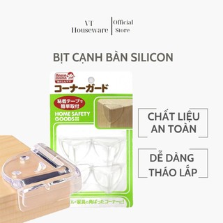 Set 4 bịt cạnh bàn được làm bằng chất liệu silicon mềm dẻo cao cấp nội địa Nhật Bản