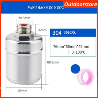 Phao Nước Chống Tràn Tự Động, Van Cơ Nước Mini Tự Ngắt Khi Đầy, Điều Chỉnh Mực Nước, Chất Liệu Inox 304 Bền Đẹp Không Gỉ