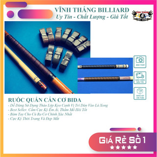 Ruốc Quấn Cơ Bida 3D - Ruốc Cơ Bida Êm, Chống Mồ Hôi Và Bám Tay - Cầm Bao Sướng (Mẫu Mới Siêu Đẹp)