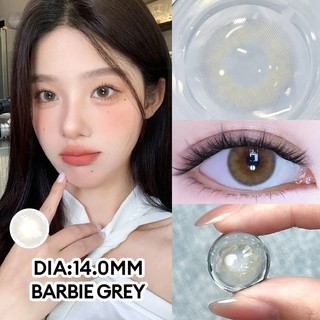 [Barbie Grey 0-6độ]MysticEyes lens cận xám for girls Len đeo mắt angel eyes kính áp tròng cận lens giãn tròng to 14.0mm