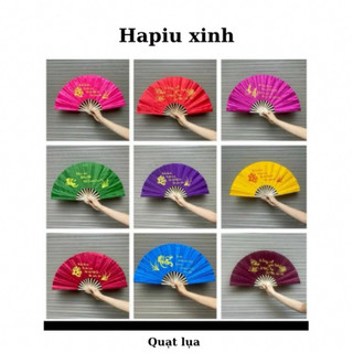 Quạt Lụa tay to bé