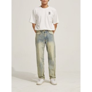 Quần Jeans The Denimaniac dáng Straight ống suông vừa - màu Sand Blue - 921S Summer24