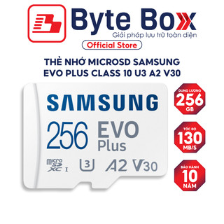 Thẻ nhớ microSD Samsung EVO Plus 128GB / 256GB Class 10, U3, upto 130MB/s Bảo hành 10 năm