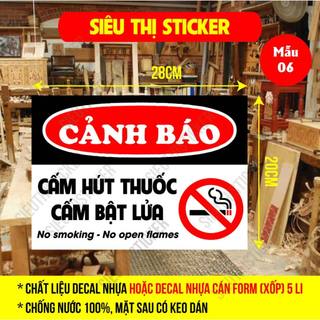 Bảng cảnh báo cấm lửa/ no fire, bảng cứng cảnh báo an toàn