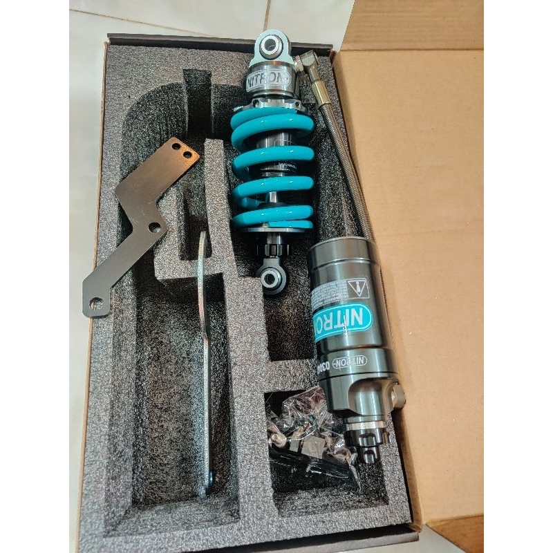 Phuộc sau N.tron 1:1 bình dầu xoay 720° gắn cho Exciter Ex135 Ex11 Ex50cc Ex10 Ex150 Ex155...
