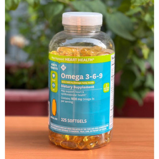 Viên uống Omega 369 Của Mỹ 325 Viên - omega 3-6-9 Member's Mark Supports Heart Health