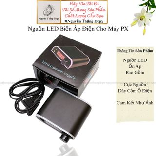 Nguồn máy xăm 1 chạm,  biến áp máy Pen mini -cục đổi nguồn  tattoo siêu bền,màu ngẫu nhiễn-Chính Hãng