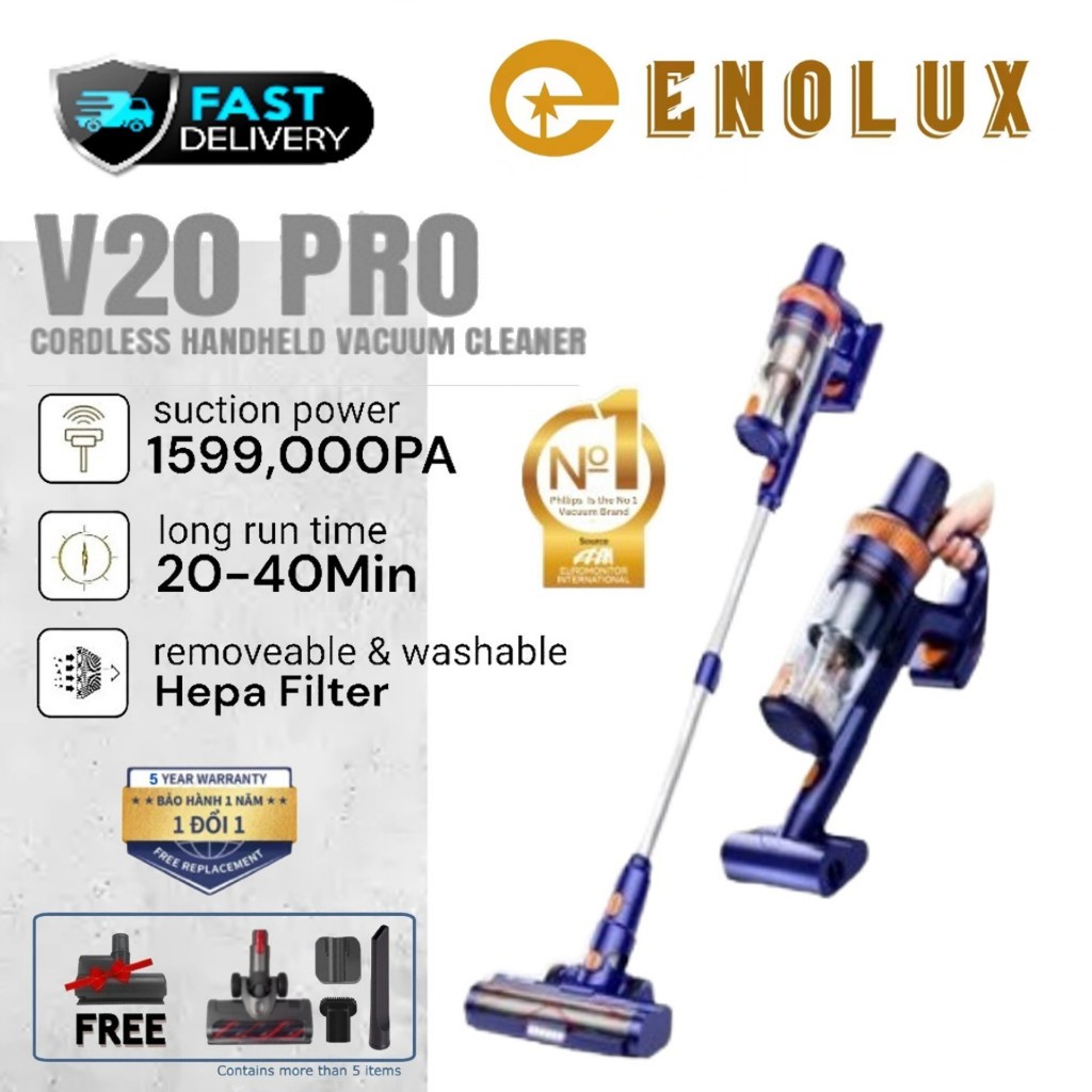 Phiên bản V20 PRO Máy hút bụi không dây MAXX Series High Power CordlessVacuum(1399KP)