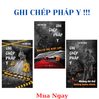 Sách - ghi chép pháp y - khi tử khi biết nói - combo