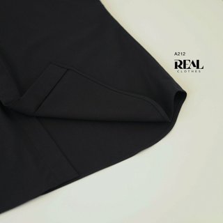 Sơ Mi Công Sở Cánh Dơi Đen_REAL