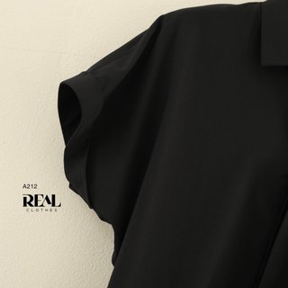 Sơ Mi Công Sở Cánh Dơi Đen_REAL