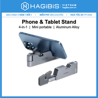 Hagibis Đế Điện Thoại Đa Năng 4 Trong 1 Bằng Aluminum