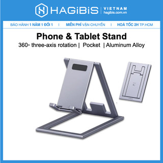 Hagibis giá đỡ điện thoại nhôm Điện thoại di động bàn có thể điều chỉnh điện thoại di động cầm tay Bàn máy tính có thể g