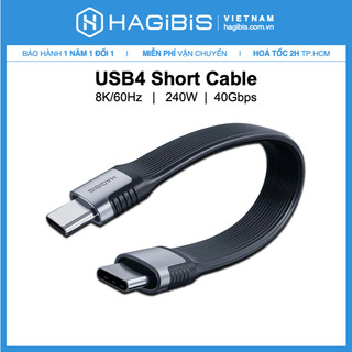 Cáp Hagibis sạc và truyền liệu siêu nhanh USB C 40gbps PD 240W 8K 60Hz