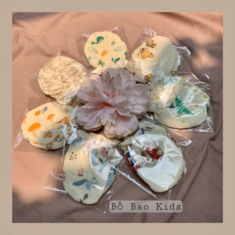 Bao tay- Bao chân muslin Bao Kids cho bé từ sơ sinh chống cào