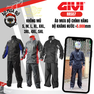 Áo mưa bộ givi rrs07 không nón chính hãng - shop áo mưa hcm