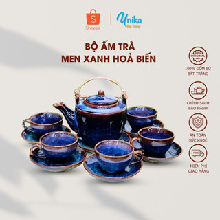 Bộ Ấm Men Xanh Hoả Biến ACTX -02