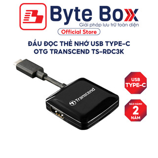 Đầu đọc thẻ nhớ USB Type-C OTG Transcend TS-RDC3K Bảo hành 2 năm