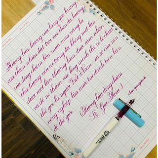 Bút Leta 386 ngòi kim tinh lá tre tự tạo thanh đậm (thân trắng hoặc thân màu)