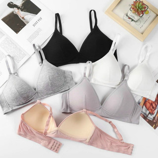 Áo ngực nữ cotton không gọng đệm mỏng nâng ngực, áo lót nữ mềm mại thoáng mát 718