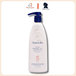 Sữa tắm gội noodle & boo creme douce 473ml cho bé 0m+, sữa tắm gội trẻ em 2in1 organic - monnie kids