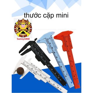 Thước cặp cơ khí mini 0-80mm, dụng cụ thước đo nhựa mini