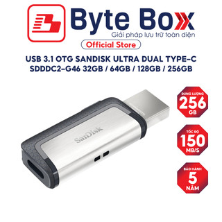 USB 3.1 OTG Sandisk Ultra Dual Type-C SDDDC2-G46 32GB / 64GB / 128GB / 256GB 150MB/s Bảo hành 5 năm