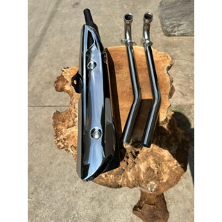 Pô wave alpha 110 hàng 1.1 móc ấm êm, pxl, tặng kèm cổ pô inox gắn wave sirius exciter 50cc swm...