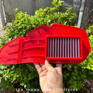 Lọc gió vario 125/150 - click 125cc - ab 2013 - 2021 hàng loại 1 lưới thép đỏ