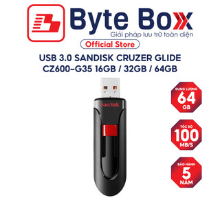 USB 3.0 SanDisk Cruzer Glide CZ600-G35 16GB / 32GB / 64GB 100MB/s Bảo hành 5 năm