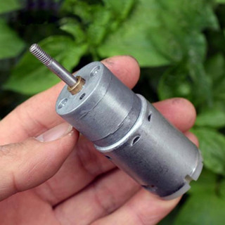  Động cơ giảm tốc DC 6V-24V ZGA25B-385 1:20 bánh răng full kim loại điện áp rộng mô-men xoắn lớn 