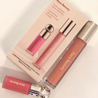 Veeinvenus | Set son bóng + má hồng Rare Beauty Fresh and Dewy Lip & Cheek Duo