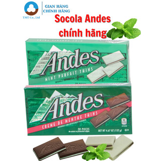 Kẹo Socola thương hiệu Andes 132g chính hãng, hương bạc hà / sữa bạc hà Date 07.12.24