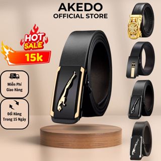 ⚡️ Giá Sốc ⚡️Thắt lưng nam da cao cấp khóa kim loại tự động không gỉ - 1 đổi 1 bảo hành 12 tháng, Combo Dây nịt AKEDO