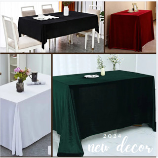 NHIỀU SIZE_ KHĂN TRẢI BÀN NHUNG, full màu viền ren siêu đẹp, khăn lớn bàn tiệc, hội nghị sang trọng