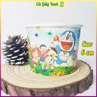 50 Tô Bát Giấy 280ml Có In Họa Tiết Siêu Đẹp Dùng 1 Lần Đựng Kem, Cháo Dinh Dưỡng